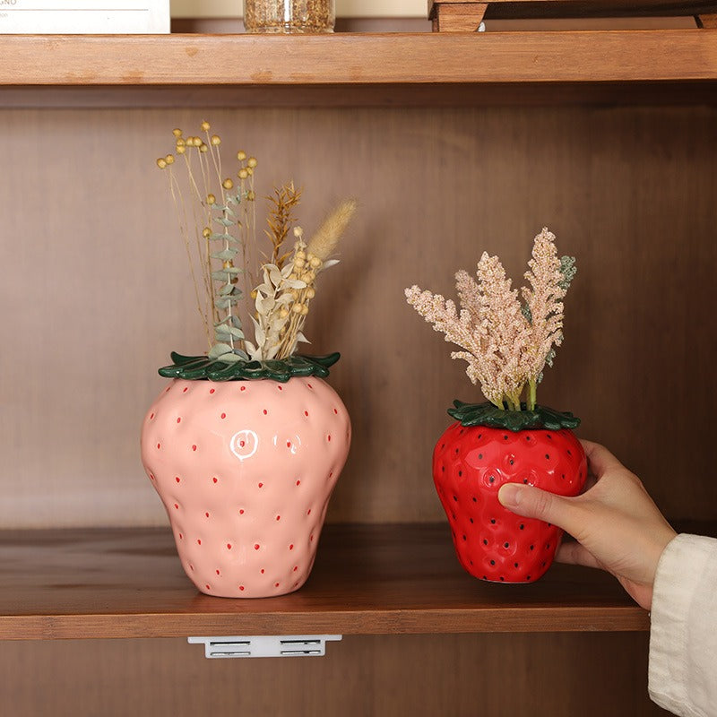 Best Online Shop in Australia - Strawberry Ceramic Vase Decor - Emete store