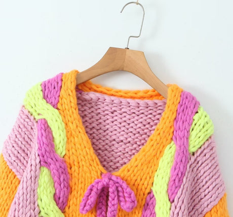 Best Online Shop in Australia - Casual Lace-Up Knit Cardigan - Emete store
