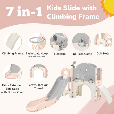 Best Online Shop in Australia - 7-in-1 Kids Slide Spaceship - Emete store