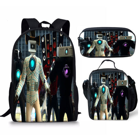 Best Online Shop in Australia - 3PC Skibidi Toilet Man Bag - Emete store