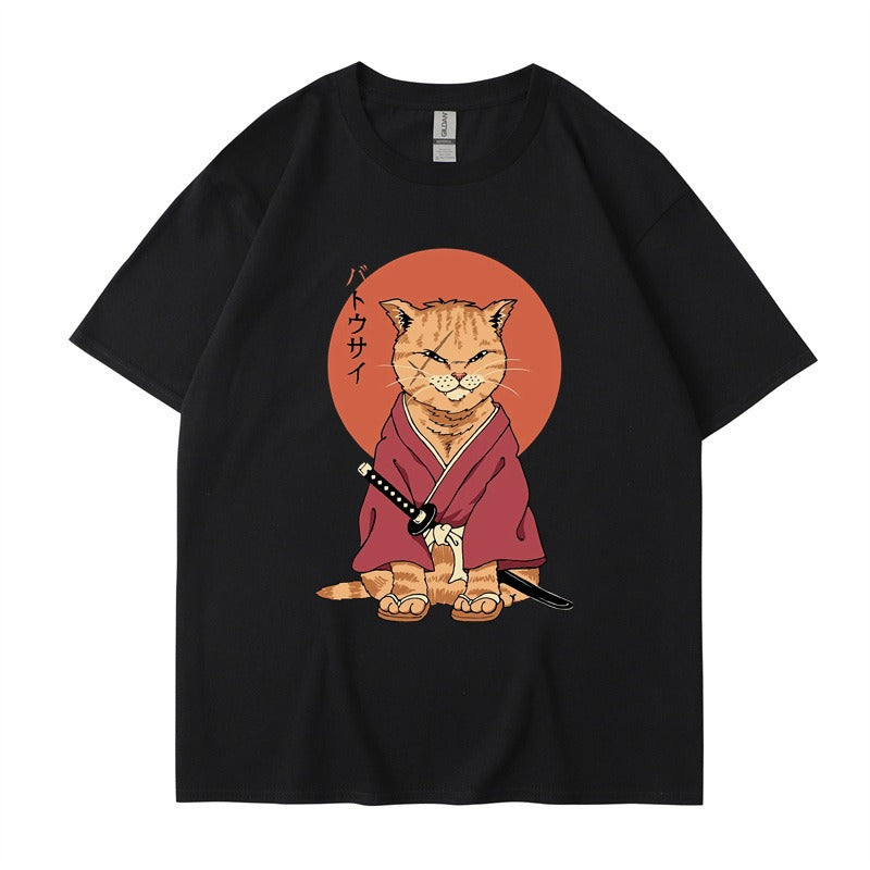 Best Online Shop in Australia - Cute ninja cat T-Shirt, summer style - Emete store