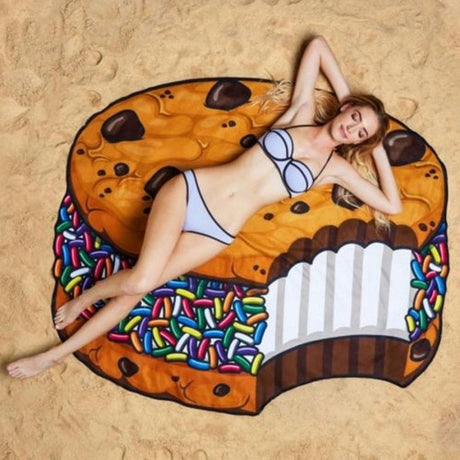 Best Online Shop in Australia - Boho Fruit Print Round Beach Towel - Emete store