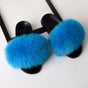 Best Online Shop in Australia - Real Fox Fur Non-slip Slides - Emete store
