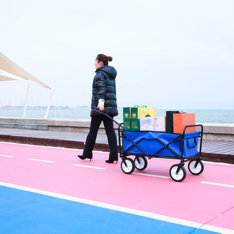 Best Online Shop in Australia - Folding Wagon Cart - Blue - Emete store