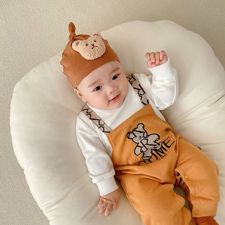 Best Online Shop in Australia - Baby Boy Autumn Bear Romper - Emete store