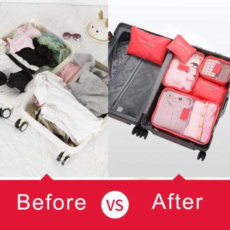 Best Online Shop in Australia - Travel Storage Bag Set - 6pcs - Emete store