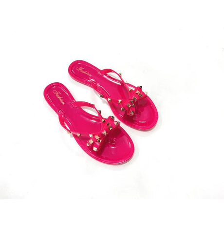 Best Online Shop in Australia - Crystal Jelly Bow Flip Flops - Emete store