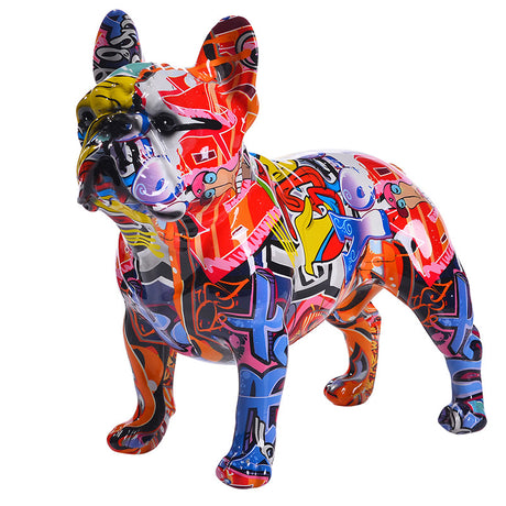 Best Online Shop in Australia - Colorful Bulldog Resin Decor - Emete store