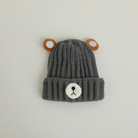 Best Online Shop in Australia - Cute Bear Baby Woolen Hat – Trendy - Emete store