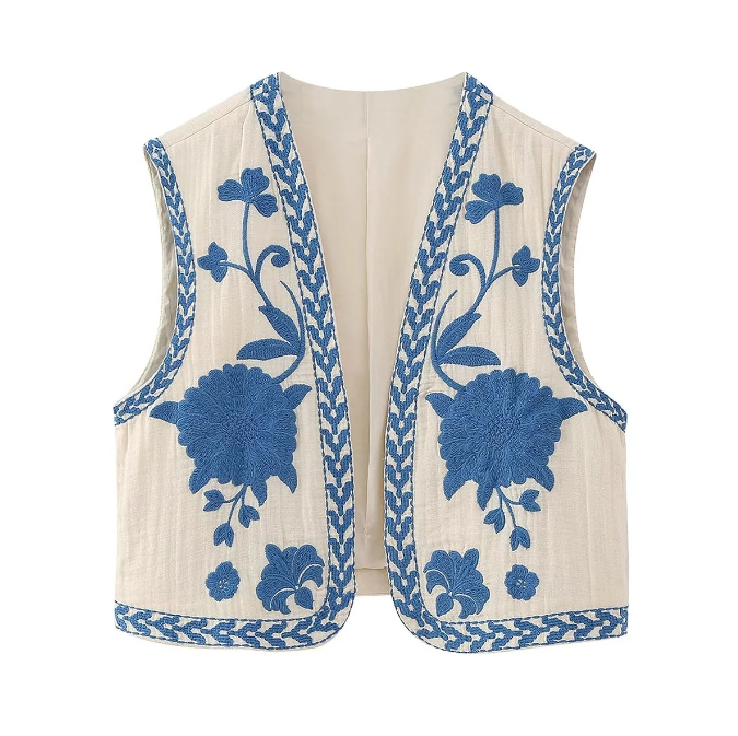 Best Online Shop in Australia - Summer Embroidered Open Top - Emete store