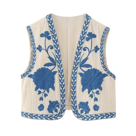 Best Online Shop in Australia - Summer Embroidered Open Top - Emete store