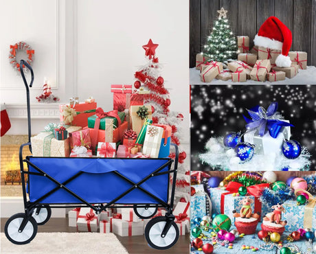Best Online Shop in Australia - Folding Wagon Cart - Blue - Emete store