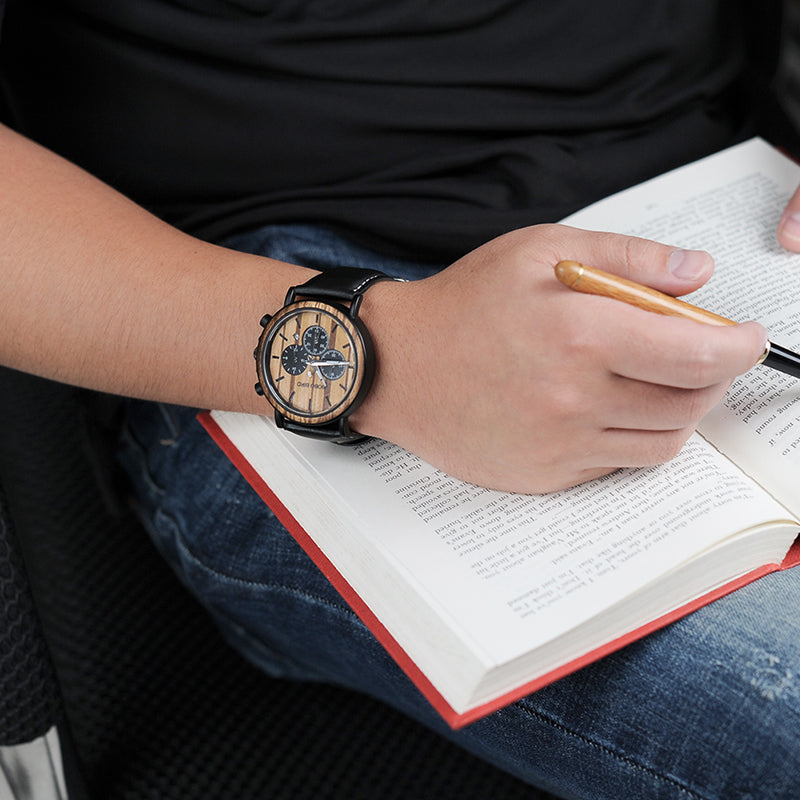 Men Watch Engrave Personal Engraving free Family Birthday Gift for Son Dad Husband Quartz Wristwatches Male Wristwatch Logo - Emete store