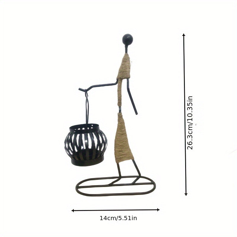 Best Online Shop in Australia - Wrought Iron Candle Holder Art - Emete store