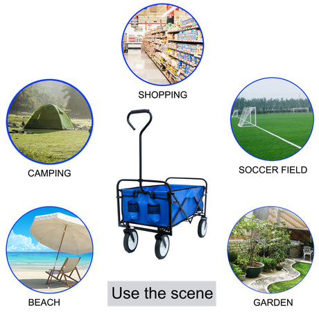 Best Online Shop in Australia - Folding Wagon Cart - Blue - Emete store