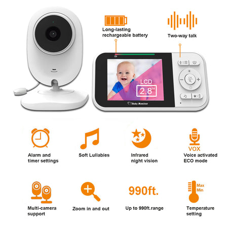 Best Online Shop in Australia - 2.8" Baby Monitor Camera - Emete store