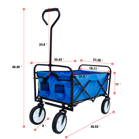 Best Online Shop in Australia - Folding Wagon Cart - Blue - Emete store