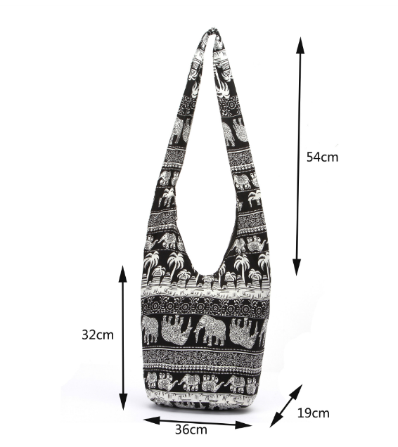 Best Online Shop in Australia - Hippie Elephant Crossbody Bag - Emete store