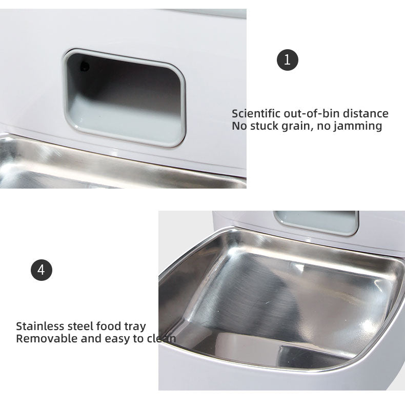 Wifi Smart APP Pet Feeder Household use Microchip Dog Automatic Pet Feeder Automatic Pet Feeder - Emete store
