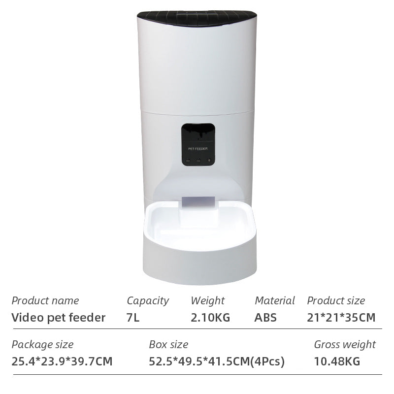 Wifi Smart APP Pet Feeder Household use Microchip Dog Automatic Pet Feeder Automatic Pet Feeder - Emete store