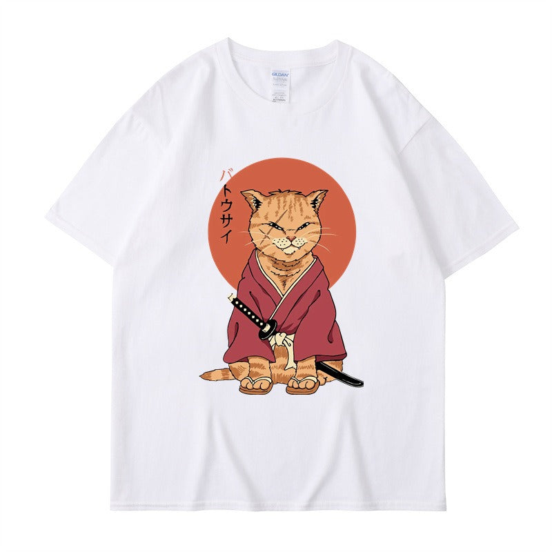 Best Online Shop in Australia - Cute ninja cat T-Shirt, summer style - Emete store