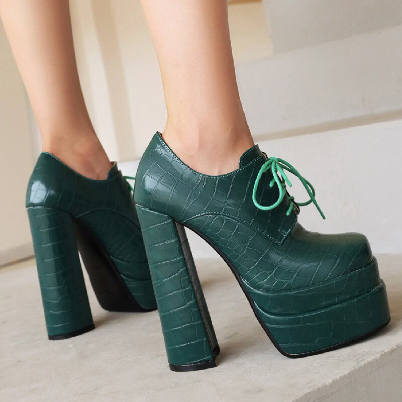 Best Online Shop in Australia - Women Square Toe High Pumps - Emete store