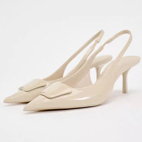 Best Online Shop in Australia - Pointed Toe Stiletto Chain Sandals - Emete store