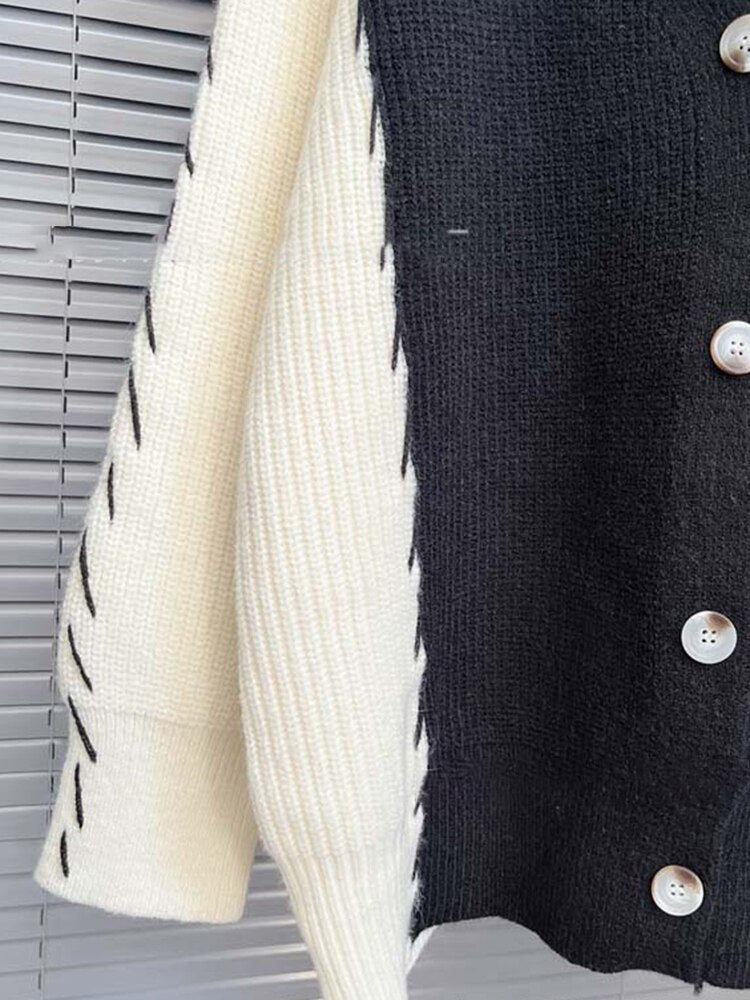 Best Online Shop in Australia - Vintage Colorblock Knit Coat - Emete store