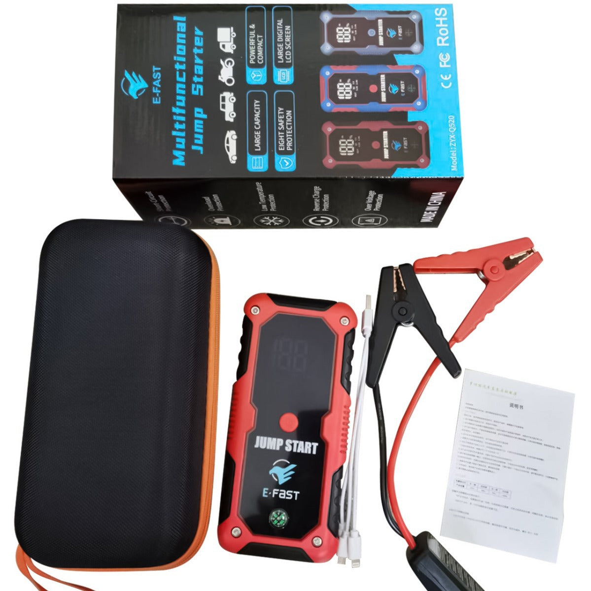 Best Online Shop in Australia - ZYX-Q520 Portable Jump Starter - Emete store