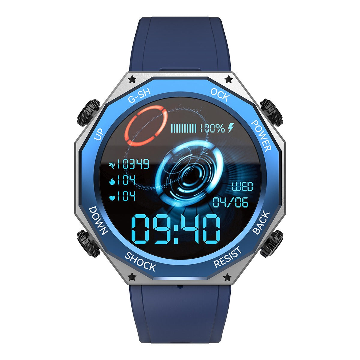 M1 Rugged Sports Smart Watch 1.45 inch 600mAH Outdoor Sports 5ATM Waterproof - Emete store