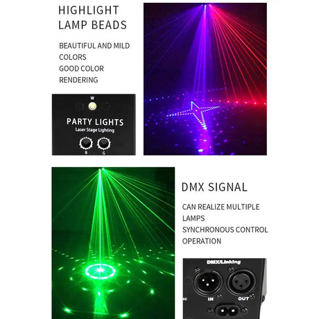 Best Online Shop in Australia - 9-Eye RGB DJ Disco Stage Light - Emete store