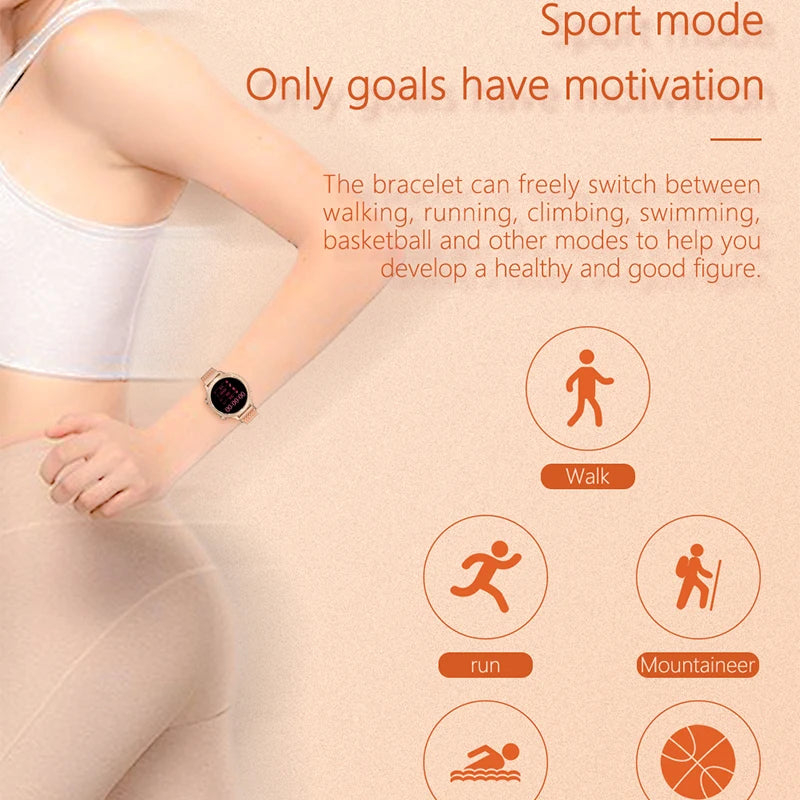 Women Physiological Cycle Reminder M3 Smart Watch Music Playback Smartwatch Heart Rate Tracker Female Band Ladies - Emete store