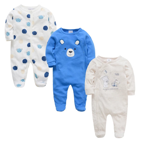 Best Online Shop in Australia - 3 pcs/lot Baby Long Sleeve Soft Cotton Boys Clothes - Emete store