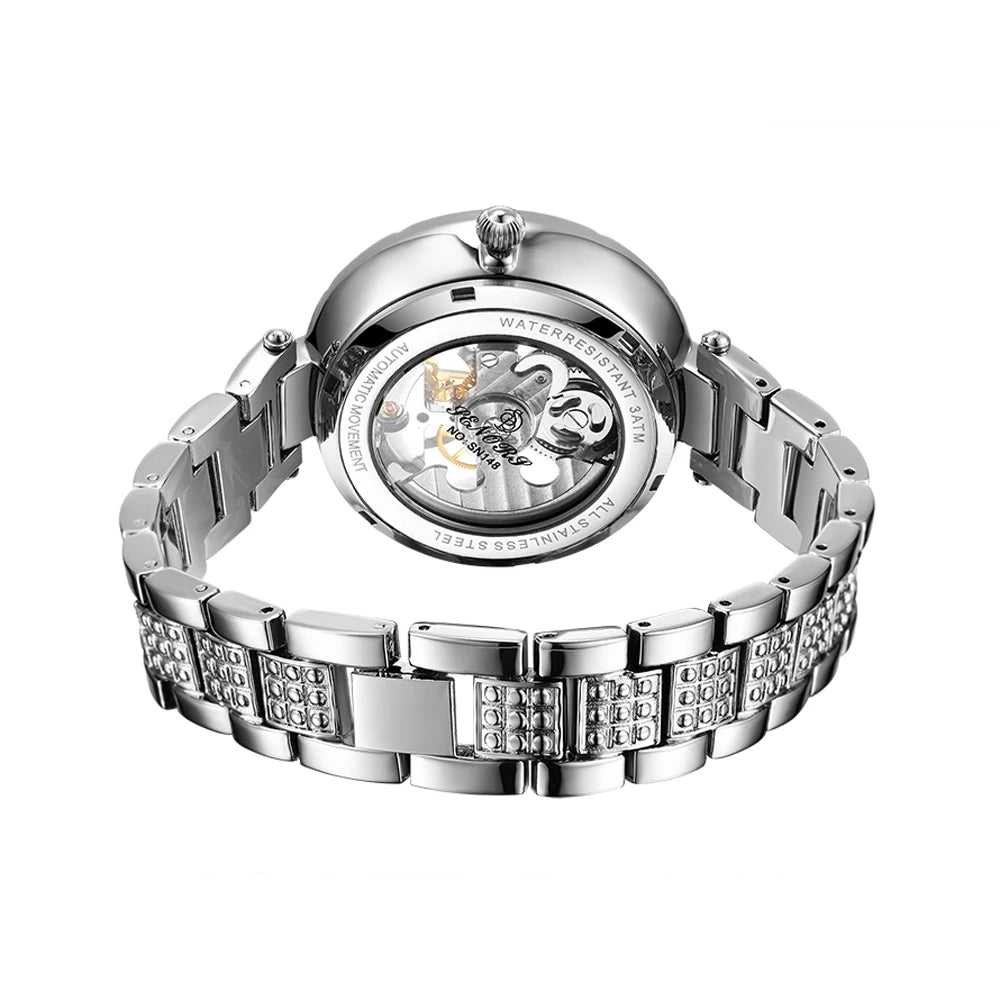 Woman Watch Ladies Clock Luxury Fashion Female Mechanical Watches Wristwatches - Emete store