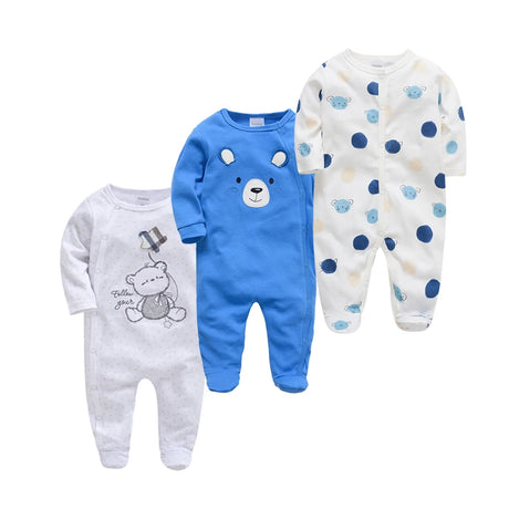 Best Online Shop in Australia - 3 pcs/lot Baby Long Sleeve Soft Cotton Boys Clothes - Emete store