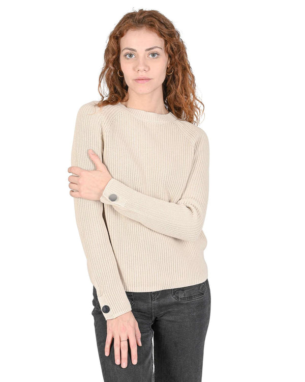 Hugo Boss Women's Cotton Womens Sweater in Naturale - XS