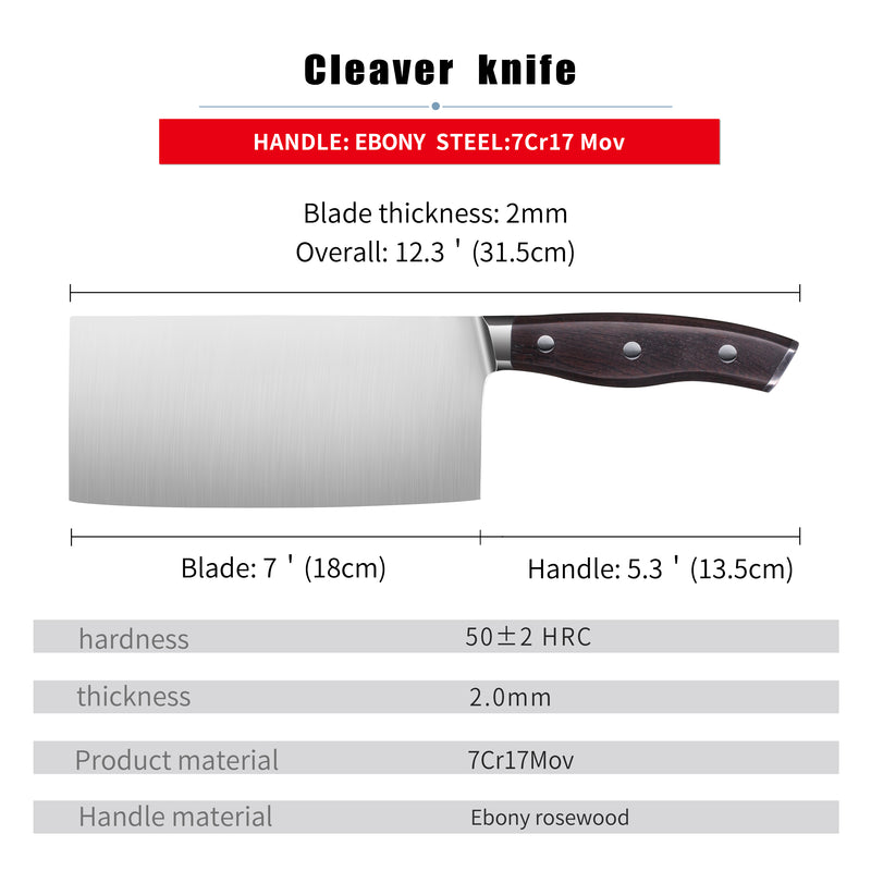Chef knife  7Cr17mov  Stainless Steel Kitchen Professional Cooking Tool eprolo