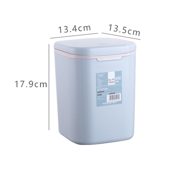 Desktop Mini Cute With Lid Trash Can Office Household Press eprolo