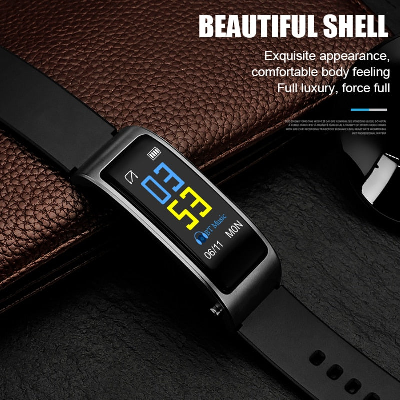 Y3 PLUS Bluetooth Headset Smart Bracelet 2 in 1 watch with earbuds Wristband health monitoring eprolo
