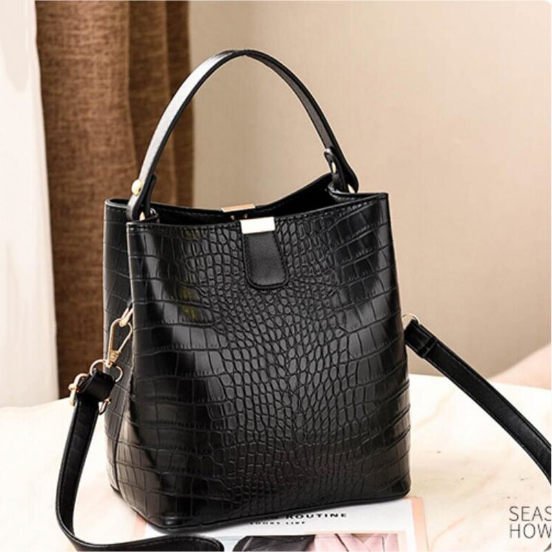 Pattern Handbag High Capacity Casual Crocodile Shoulder  Handbag eprolo