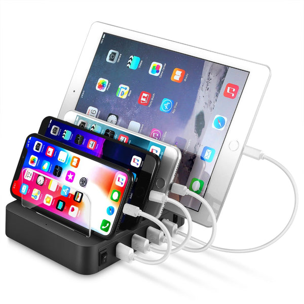 Desktop Quick Charger  4 Ports 24W USB Charger Multi-port USB Charging Station Dock eprolo