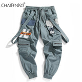 CHAIFENKO New Hot Jogger Leisure Sports Trousers Men Hip Hop Streetwear Beam Foot Cargo Pants Fashion Printing Men Pants