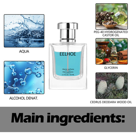 Glamor Perfume, Refreshing Mild Not Pungent Long - Lasting Fragrance Natural Fragrance Dating Niche Perfume - Emete store