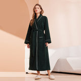 Couple's sleepwear women's autumn and winter coral fleece thick warm long flannel nightgown men's bathrobe sleepwear