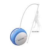 Funny Cat Toy Tumbler Swing Toys For Cats Kitten Interactive Balance Car Cat Chasing Toy Funny Sound And Light Feather Toy - Emete store