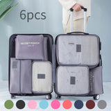 Travel storage bag 6-piece set waterproof clothing sorting bag bags Travel storage bag 6-piece set