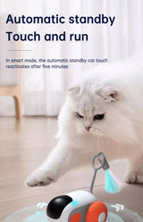 Remote Control Interactive Cat Car Toy USB Charging Chasing Automatic Self-moving Remote Smart Control Car Interactive Cat Toy P - Emete store