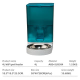 Wifi Smart APP Pet Feeder Household use Microchip Dog Automatic Pet Feeder Automatic Pet Feeder - Emete store