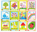 8Pcs Kids DIY Button Stickers Drawing Toys