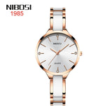 NIBOSI Luxury Ceramic Bracelet Watches Ladies Creative Quartz Watch For Women Female Clock Relogio Feminino Montre Femme 2330 - Emete store